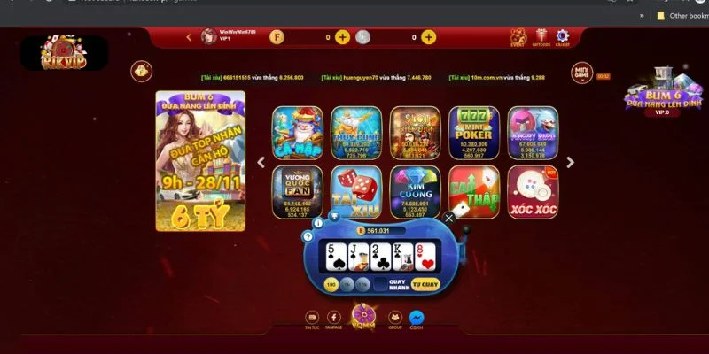 GAME BÀI RIKVIP Sân chơi cược thưởng game bài Rikvip sở hữu rất nhiều ưu điểm tuyệt vời.
